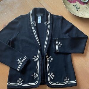 Jones New York Collection Black Cardigan Size S